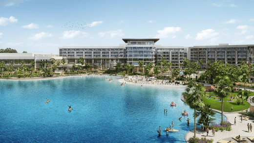 Conrad Orlando - Exterior with Crystal Lagoon 