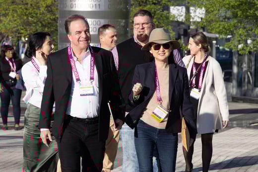 Welcome reception group